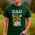 Dad Of The Wild Seven Animal Safari 7th Birthday Party Men's Casual T-Shirt Forest