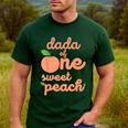 Dada Dad First Birthday One Sweet Peach Bday Family Matching Men's Casual T-Shirt Forest