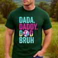 Dada Daddy Dad Bruh Baseball Drip Ice Cream Dad Bruh Men's Casual T-Shirt Forest