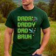 Dada Daddy Dad Bruh Father's Day Game Pixel Men's Casual T-Shirt Forest