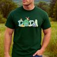 Dada Farm Animal Birthday Family Matching Party Dad Father Men's Casual T-Shirt Forest