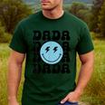 Dada One Happy Dude 1st Birthday Family Matching Men's Casual T-Shirt Forest