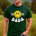 Dada One Happy Dude Birthday Theme 1st Family Matching Mom Men's Casual T-Shirt Forest