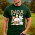 Dada Of The Wild One 1St Birthday Safari Jungle Animals Men's Casual T-Shirt Forest