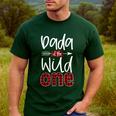 Dada Of The Wild One Buffalo Plaid Lumberjack 1st Birthday Men's Casual T-Shirt Forest Dada Of The Wild One Buffalo Plaid Lumberjack 1st Birthday Men's Casual T-Shirt Forest
