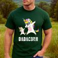 Dadacorn Shirt Unicorn Dad And Baby Best Father Men's Casual T-Shirt Forest