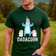 Dadacorn Unicorn Lover Tee For Papa Dad And Kid Men's Casual T-Shirt Forest