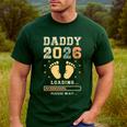Daddy 2026 Loading Baby Announcement Expecting Dad To Be Men's Casual T-Shirt Forest