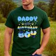 Daddy Of The Bday Boy Blue Dog Theme Party Family Matching Men's Casual T-Shirt Forest