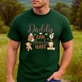 Daddy Can Bearly Wait Bear Gender Neutral Boy Baby Shower Men's Casual T-Shirt Forest