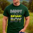 Daddy Of The Birthday Boy Bat Family Party Theme Boys Men's Casual T-Shirt Forest