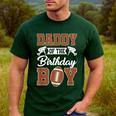 Daddy Of The Birthday Boy Football Party Family Matching Men's Casual T-Shirt Forest