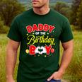 Daddy Of The Birthday Boy Matching Dad Son Family Birthday Men's Casual T-Shirt Forest