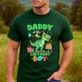 Daddy Of The Birthday Boy T Rex Dinosaur Family Party Men's Casual T-Shirt Forest