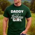 Daddy Of The Birthday Daughter Girl Matching Family For Dad Men's Casual T-Shirt Forest