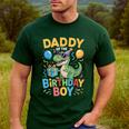 Daddy Of The Birthday Party Outfit Dinosaur Squad Dad Men's Casual T-Shirt Forest