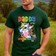 Daddy Of The Birthday Princess Girl Dabbing Unicorn Dad Men's Casual T-Shirt Forest