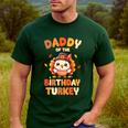 Daddy Of The Birthday Turkey Family 1st Birthday Boy Men's Casual T-Shirt Forest