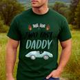 Daddy Dad 2nd Birthday Two Fast Race Car Second Bday Party Men's Casual T-Shirt Forest
