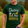 Daddy Of Mr Onederful 1st Birthday Father's Day First Daddy Men's Casual T-Shirt Forest