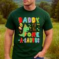 Daddy Of The One-A-Saurus 1St Birthday Boy Dinosaur Men's Casual T-Shirt Forest