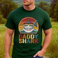 Daddy Shark Retro Shark Shirt Pajamas For Dad Dad Men's Casual T-Shirt Forest Daddy Shark Retro Shark Shirt Pajamas For Dad Dad Men's Casual T-Shirt Forest