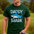 Daddy Shark T Shirt Fathers Day Family Matching Dad Men's Casual T-Shirt Forest
