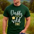 Daddy Of The Wild One Shirt 1st Birthday First Thing Dad Tee Men's Casual T-Shirt Forest