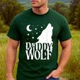 Daddy Wolf Matching Family Tribe Wolves Moon Men's Casual T-Shirt Forest Daddy Wolf Matching Family Tribe Wolves Moon Men's Casual T-Shirt Forest