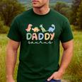 Daddysaurus T Rex Dinosaur Dad Daddy Saurus Family Men's Casual T-Shirt Forest
