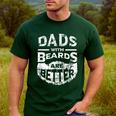Dads With Beards Are Better Distressed Men's Casual T-Shirt Forest