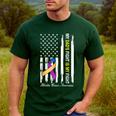 My Dad's Fight Is My Fight Bladder Cancer Awareness Men's Casual T-Shirt Forest