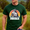 Dadzilla The Rad Dad Kaiju Vibes Men's Casual T-Shirt Forest