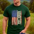 Dance Dad US American Flag Shirt Dancer Dancing Father Men Men's Casual T-Shirt Forest