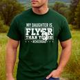 My Daughter Is Flyer Than Yours Cheer Dad Father's Day Men's Casual T-Shirt Forest