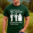 Dear Son-In-Law Father Of The Bride Dad Wedding Marriage Men's Casual T-Shirt Forest Dear Son-In-Law Father Of The Bride Dad Wedding Marriage Men's Casual T-Shirt Forest