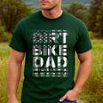 Dirt Bike DAD Bike Motocross Enduro US Flag Shirt T-Shirt Men's Casual T-Shirt Forest