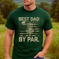 Disc Golf Frisbee Best Dad Par Camo US Flag Golfer Men's Casual T-Shirt Forest Disc Golf Frisbee Best Dad Par Camo US Flag Golfer Men's Casual T-Shirt Forest