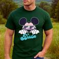 Disney Mickey And Friends Cool Mickey Summer Vibes Dad Logo Men's Casual T-Shirt Forest