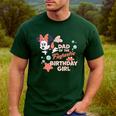 Disney Minnie Mouse Mermaid Dad Of The Birthday Girl Men's Casual T-Shirt Forest
