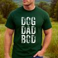Dog Dad Bod Pet Owner Fitness Gym Men's Casual T-Shirt Forest