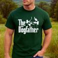 The Dogfather Dog Dad Dog Lover Men's Casual T-Shirt Forest