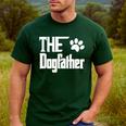 The Dogfather Dog Father Dad Men's Casual T-Shirt Forest