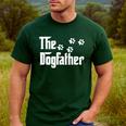 The Dogfather T Shirt Dad Dog Lover Men's Casual T-Shirt Forest