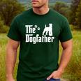 The Dogfather Tee Fathers Day Dad Dog Lover Schnauzer For Men Women Girls Kids Men's Casual T-Shirt Forest