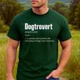 Dogtrovert Dog Lover Dog Owner Dog Dad Men's Casual T-Shirt Forest
