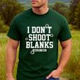 I Don't Shoot Blanks Dad Promoted To Daddy 2024 Father's Day Men's Casual T-Shirt Forest