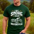I Don't Snore I Dream I'm A Motorcycle Biker Dad Men's Casual T-Shirt Forest