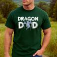 Dragon Dad Daddy Father's Day Dragon Men's Casual T-Shirt Forest