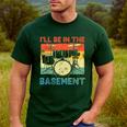 Drumming Basement Drum Set Drummer Rock Dad Grandpa Men's Casual T-Shirt Forest